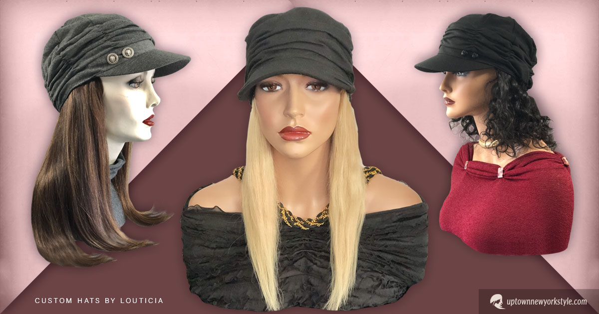 Hats with Hair Attached for Women 